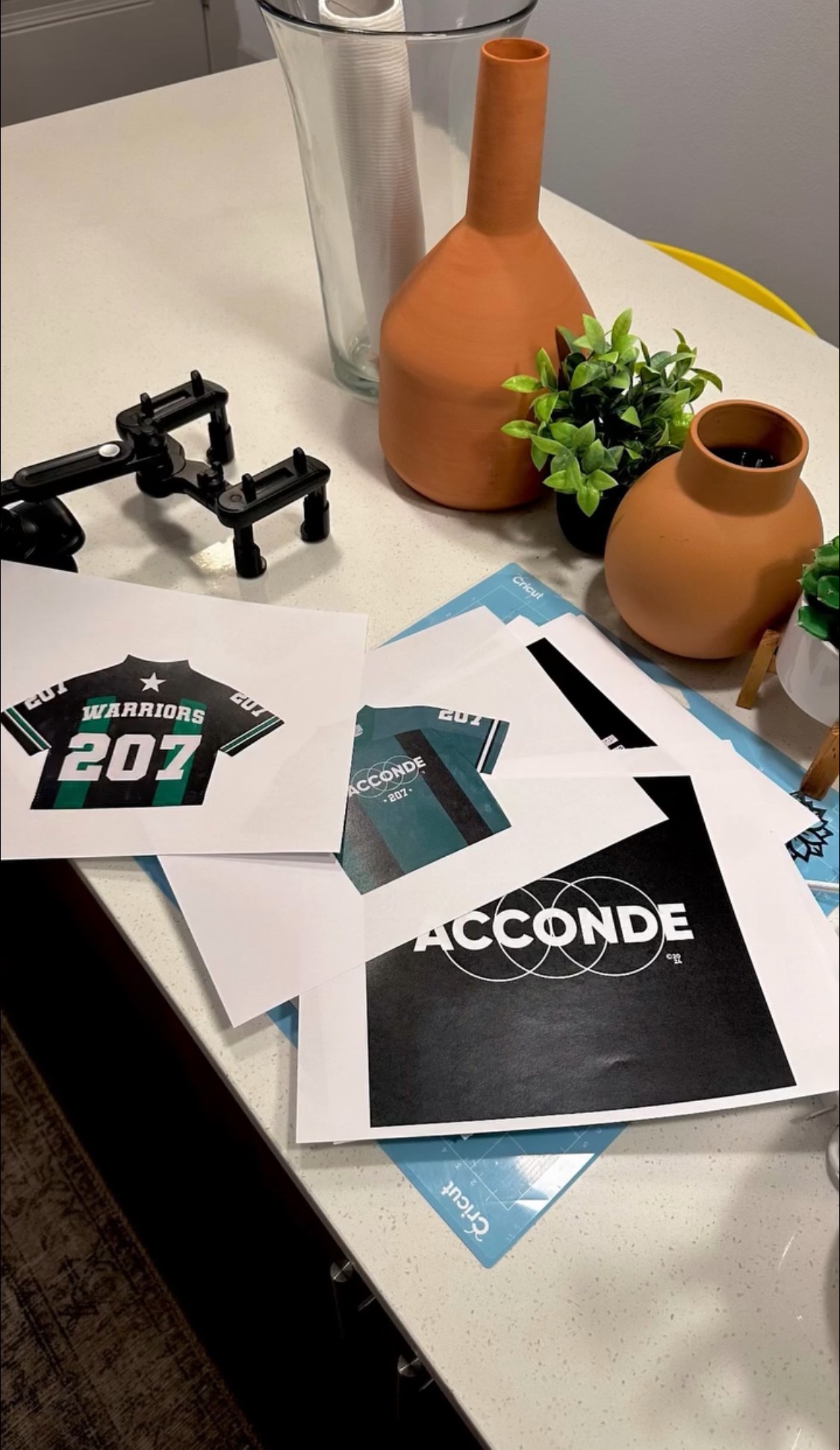 Acconde jersey designs and branding in development